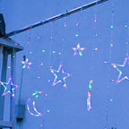 Star and Moon Shaped Solar String Lights