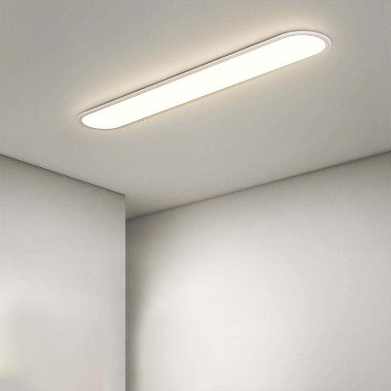 Ceiling Light Fixture with LED – Oval Flush Mount Design