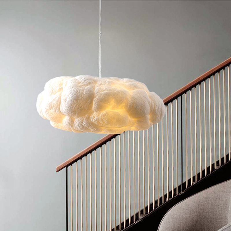 Cloud-Shaped Pendant Light with Gentle Diffused Illumination