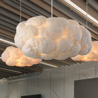Cloud-Shaped Pendant Light with Gentle Diffused Illumination