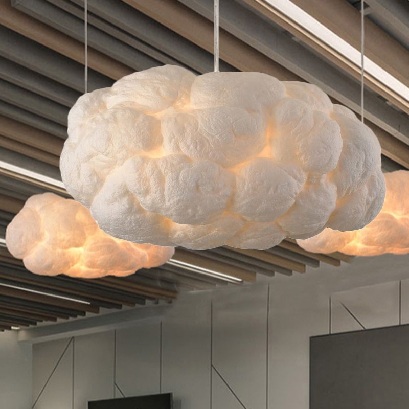 Cloud-Shaped Pendant Light with Gentle Diffused Illumination