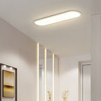 Ceiling Light Fixture with LED – Oval Flush Mount Design