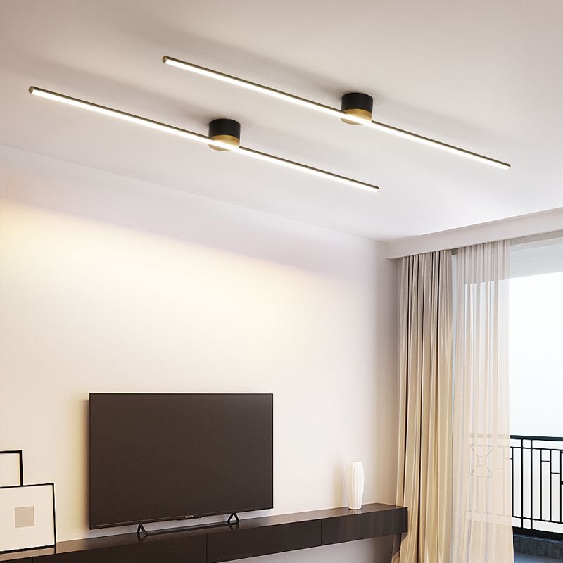 Linear Ceiling Light with Minimalist Design – LED Fixture
