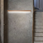 LED Wall Light in a Linear Wooden Design