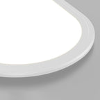 Ceiling Light Fixture with LED – Oval Flush Mount Design
