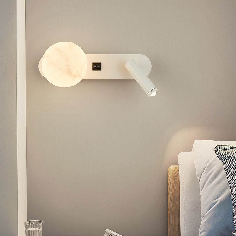 Modern Nordic Bedside Dual Wall Light - LunarBeam Style