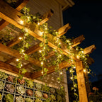 Solar-Powered Ivy Leaf String Lights (7 m)