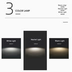 Flush Mount LED Ceiling Light with Wooden Accent in Scandinavian Style