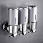 Marble-Effect Wall Soap Dispenser for Easy Mounting