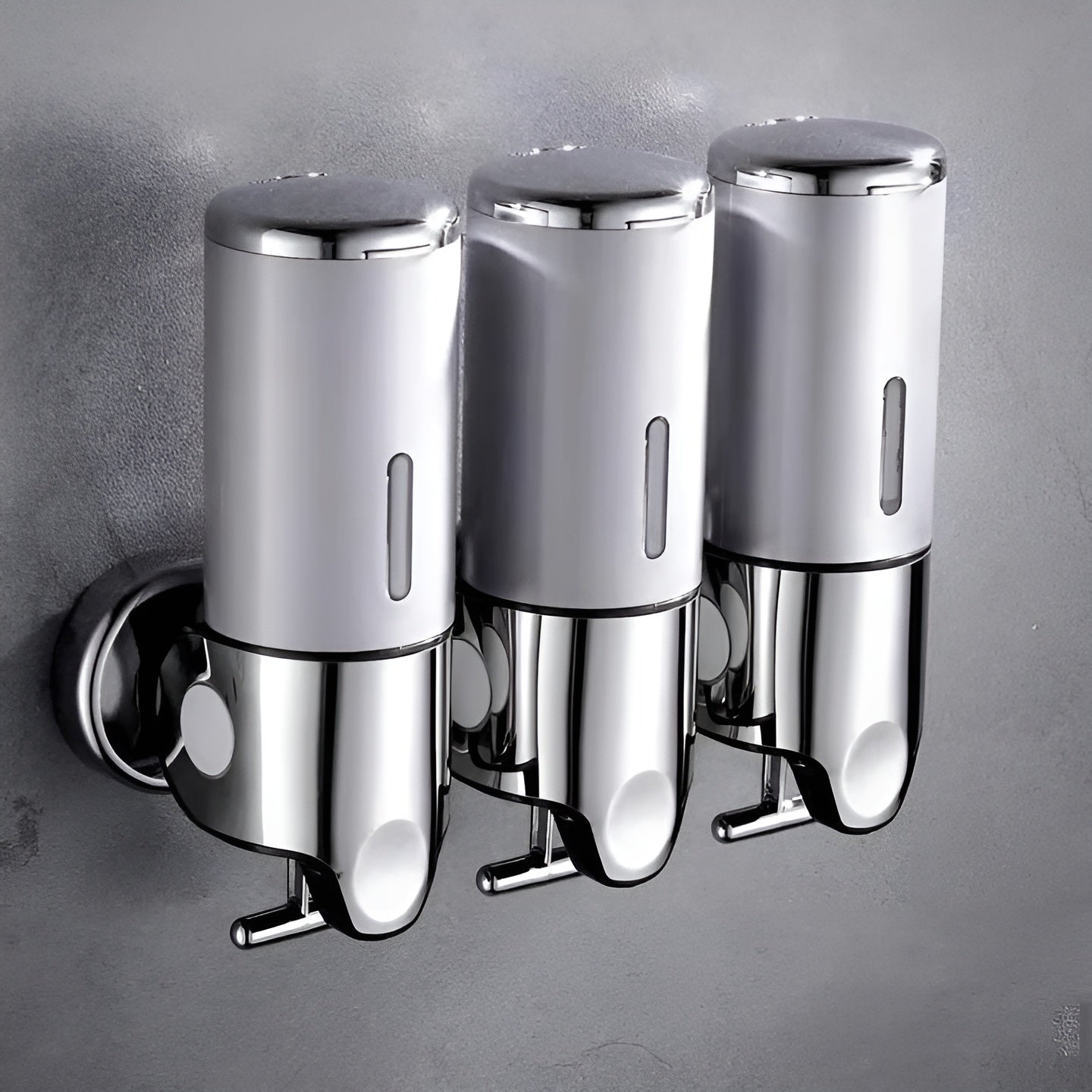 Marble-Effect Wall Soap Dispenser for Easy Mounting