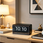 Vintage Style Flip Clock with Automatic Time Display