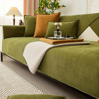 Elastic & Non-Slip Ribbed Chenille Sofa Cover