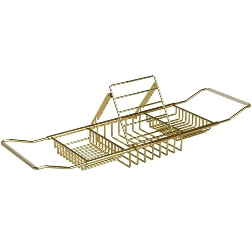 Stainless Steel Bathtub Caddy with Adjustable Features