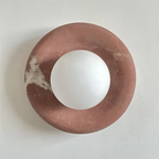 Elegant Indoor LED Wall Light Fixture - Modern Marble Sconce