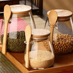 Eco-Friendly Glass Storage Jars for Coffee and Tea