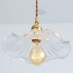 Hibiscus Floral Pendant Light in Vintage Style