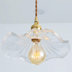 Elegant Flower Glass LED Pendant Light for Room Illumination