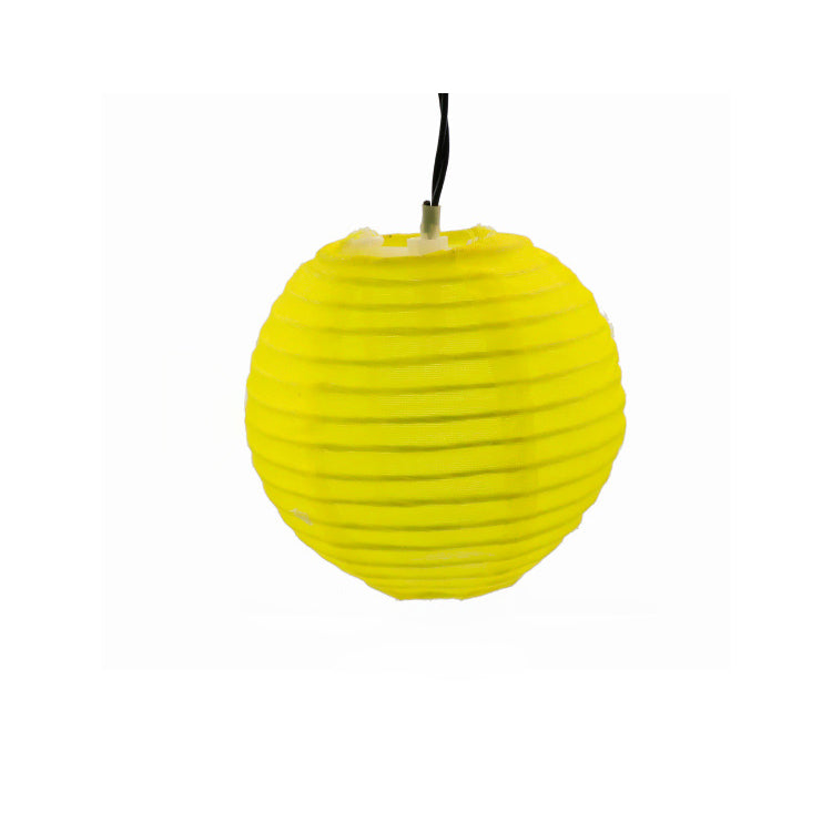 Multicolor Round Lantern Shades Solar String Lights