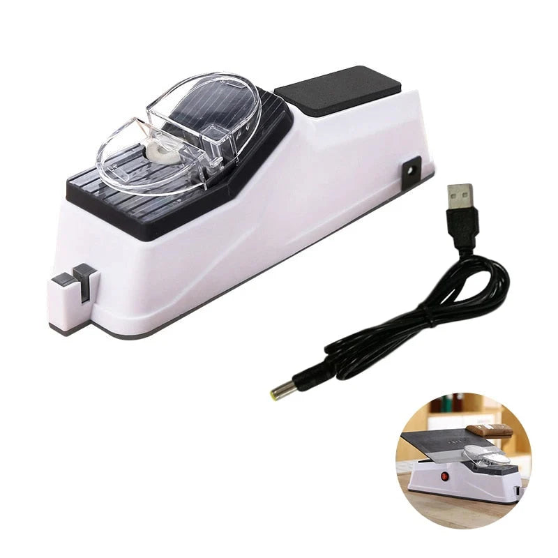 Electric Knife Sharpener 5-Second USB Rechargeable & Portable