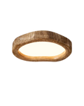 Wood-Look Flush Mount Ceiling Light