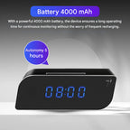 Digital Alarm Clock Hidden Camera HD 1080p Night Vision