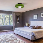 Ceiling and Wall Light Fixture with Central Glass Globe Design