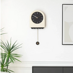 EleganceWave Artisanal Pendulum Wall Clock - Stylish Home Accent