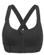 Sports Bra High Impact Front Zip & Adjustable Straps