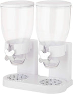 Cereal Dispenser Dual Canister Portion-Control Acrylic