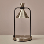 Cone Shade Metal Frame Electric Candle Warmer Lamp