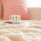 Couch Cover with Waffle Texture - Warm Sherpa Comfort