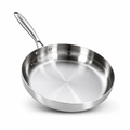 Three-Layer 316 Stainless Steel Frying Pan (Induction & Oven Compatible)