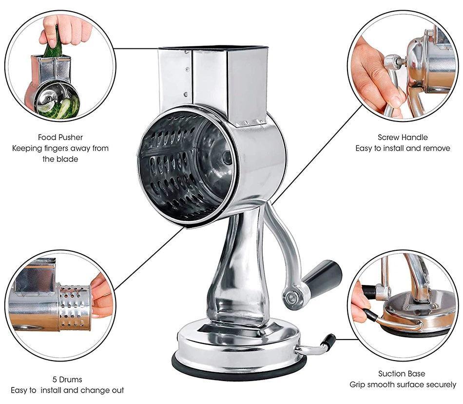 ProSlice Easy-Prep Rotary Food Grater and Slicer Set