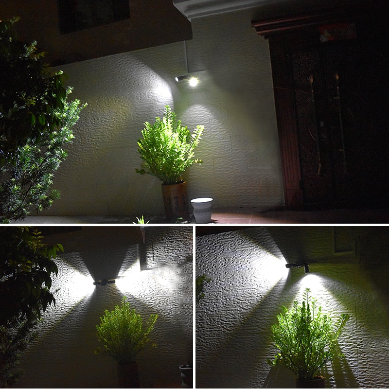 Outdoor Dual Head Motion Sensor Solar LED Security Light