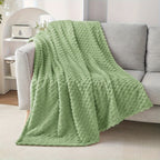 Soft Bubble Fleece Throw Blanket