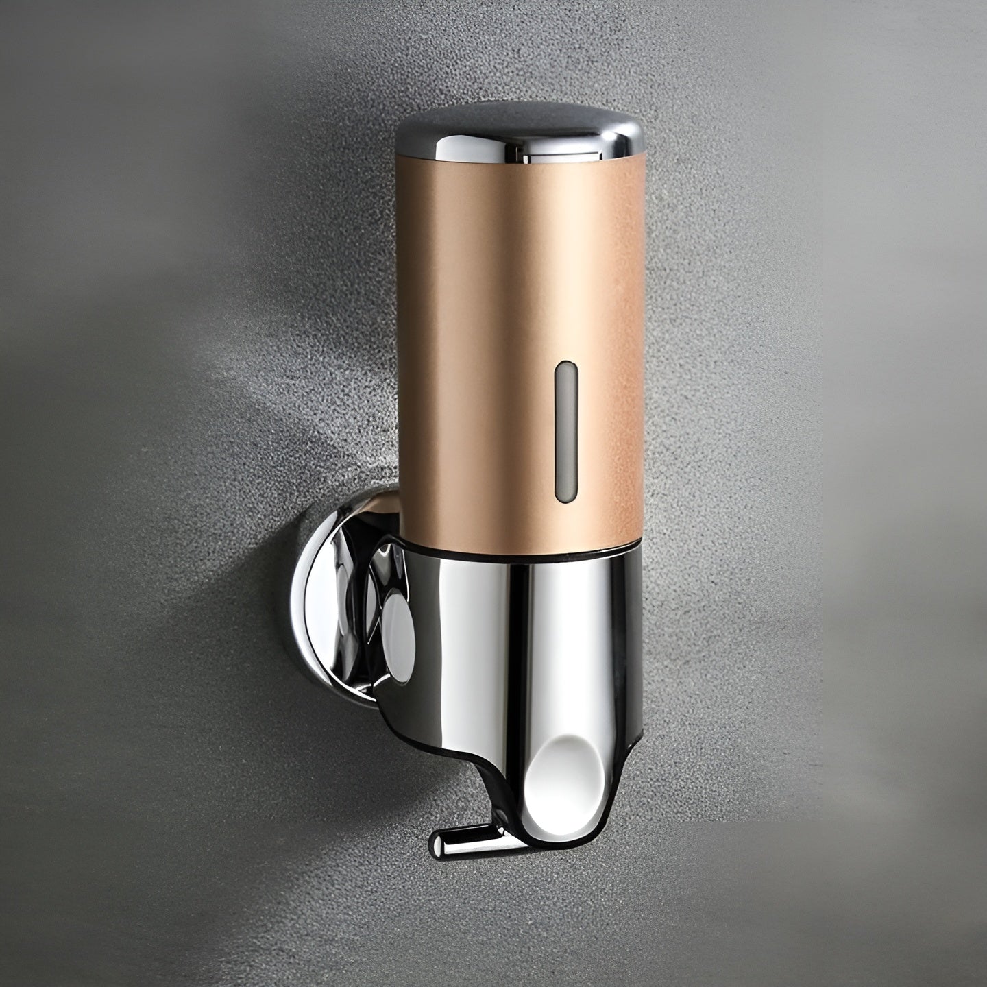 Marble-Effect Wall Soap Dispenser for Easy Mounting