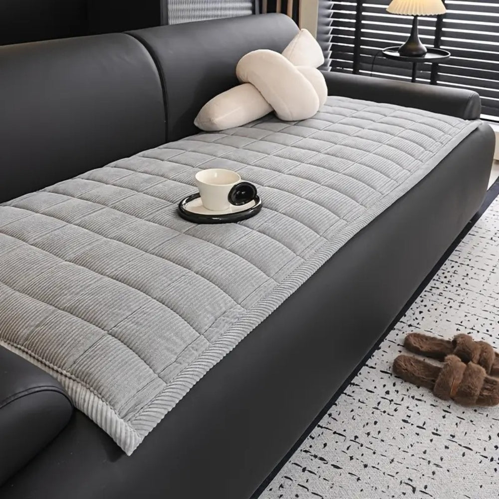 Quilted Non-Slip Machine Washable Sofa Rug