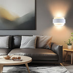Contemporary Metal Wall Light Fixture – Upward & Downward Illumination