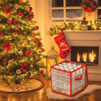 Clear Plastic Organizer for Storing Christmas Decoration Ornaments