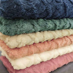 Couch Cover with Waffle Texture - Warm Sherpa Comfort