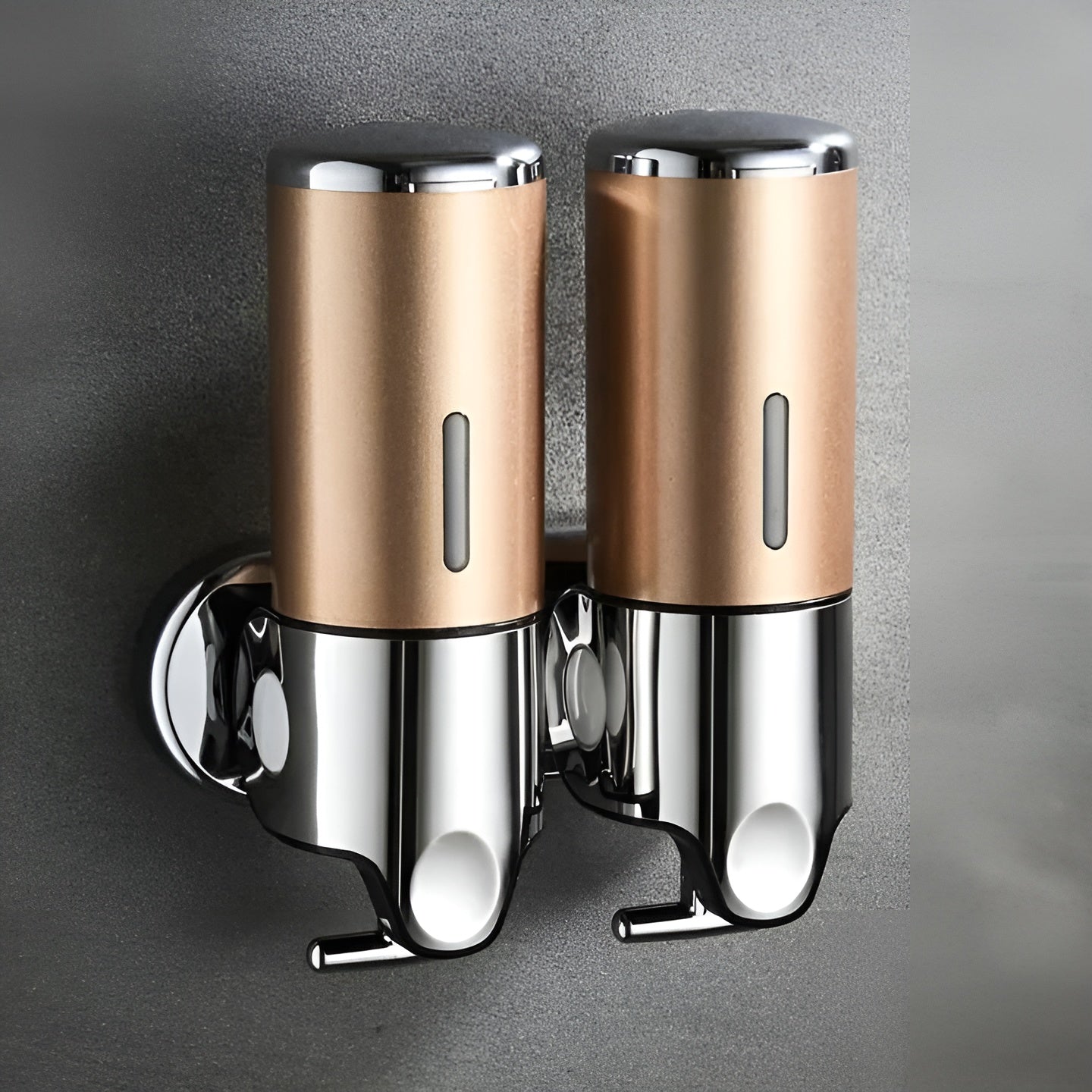Marble-Effect Wall Soap Dispenser for Easy Mounting