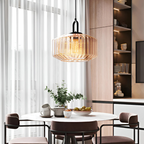 Retro-Colored Glass Pendant Light Fixture