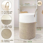 Foldable Cotton Storage Basket – Versatile and Stylish Organizer