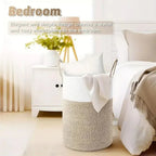 Foldable Cotton Storage Basket – Versatile and Stylish Organizer