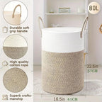 Foldable Cotton Storage Basket – Versatile and Stylish Organizer