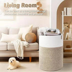 Foldable Cotton Storage Basket – Versatile and Stylish Organizer