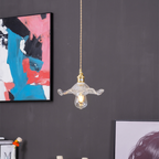 Elegant Flower Glass LED Pendant Light for Room Illumination