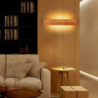 Minimalist LED Wall Light – Contemporary Wooden Fixture for Bedroom & Living Room