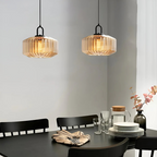 Retro-Colored Glass Pendant Light Fixture