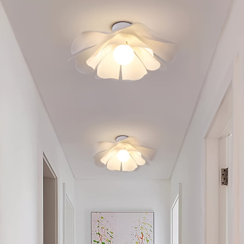 Floral Semi Flush Mount Ceiling Light - Modern Petal Design